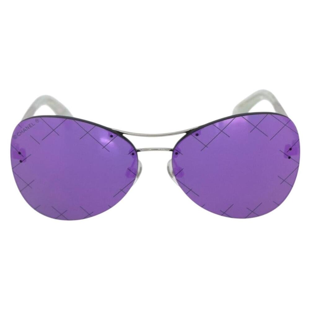 Chanel Metal Sunglasses Purple